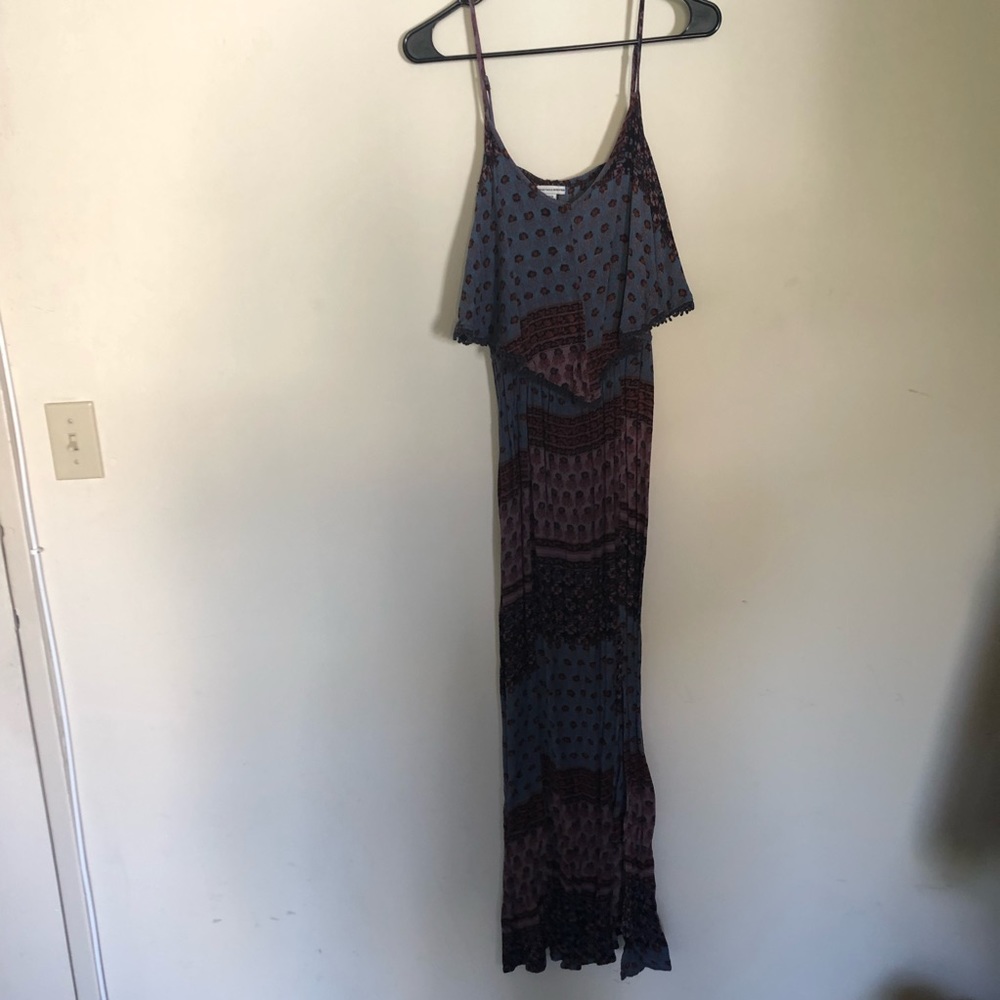 Backless Patterned Maxi - Picture 2 of 5